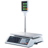 Весы торговые MERCURY M-ER 327P-15.2 LCD (0,05-15 кг), дискретность 2 г, платформа 325x230 мм, со стойкой по низкой цене оптом Краснодар, Москва, Уфа, Казань, Барнаул, Владивосток, Хабаровск, Сахалин, Красноярск, Екатеренбург, 