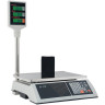 Весы торговые MERCURY M-ER 327P-15.2 LCD (0,05-15 кг), дискретность 2 г, платформа 325x230 мм, со стойкой по низкой цене оптом Краснодар, Москва, Уфа, Казань, Барнаул, Владивосток, Хабаровск, Сахалин, Красноярск, Екатеренбург, 