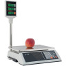 Весы торговые MERCURY M-ER 327P-15.2 LCD (0,05-15 кг), дискретность 2 г, платформа 325x230 мм, со стойкой по низкой цене оптом Краснодар, Москва, Уфа, Казань, Барнаул, Владивосток, Хабаровск, Сахалин, Красноярск, Екатеренбург, 
