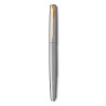 Ручка перьевая PARKER "Jotter Stainless Steel GT", корпус серебристый, позолоченные детали, синяя, 2030948 по низкой цене оптом 