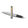 Ручка перьевая PARKER "Jotter Stainless Steel GT", корпус серебристый, позолоченные детали, синяя, 2030948 по низкой цене оптом 
