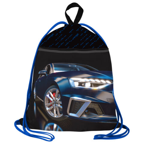Мешок для обуви BRAUBERG, с петлей, светоотр.полоса, 2 отделения, 46х36 см, Super car, 272397 по низкой цене оптом 