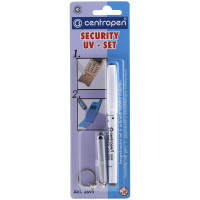 Маркер перманентный ультрафиолетовый CENTROPEN "Security UV", фонарик, 0,6-1 мм, 2699, 6 2699 0201