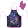 Фартук с нарукавниками для уроков труда ЮНЛАНДИЯ, регулировка по росту, 46х54 см, Colorful butterfly, 273763 по низкой цене оптом Фартук с нарукавниками для уроков труда ЮНЛАНДИЯ, регулировка по росту, 46х54 см, Colorful butterfly, 273763 по низкой цене оптом