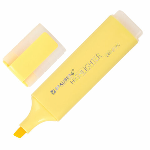 Текстовыделитель BRAUBERG "ORIGINAL PASTEL", ВАНИЛЬ, линия 1-5 мм, 151691 по низкой цене оптом 