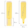 Текстовыделитель BRAUBERG "ORIGINAL PASTEL", ВАНИЛЬ, линия 1-5 мм, 151691 по низкой цене оптом 