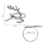 Кольца для салфеток новогодние, КОМПЛЕКТ 6 шт., 5,5 см, "Олени", серебристые, ЗОЛОТАЯ СКАЗКА, 592488 по низкой цене оптом 