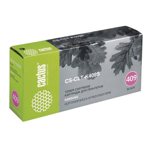 Картридж лазерный CACTUS (CS-CLT-K409S) для SAMSUNG CLP-310/315, черный, ресурс 1500 страниц по низкой цене оптом 