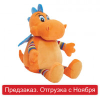 Подарок новогодний "Дино", НАБОР конфет 800 г, мягкая игрушка, символ 2024 года, 223032/10521с
