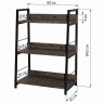 Стеллаж на металлокаркасе BRABIX "LOFT SH-002", 600х350х845 мм, цвет морёный дуб, 641231 по низкой цене оптом 