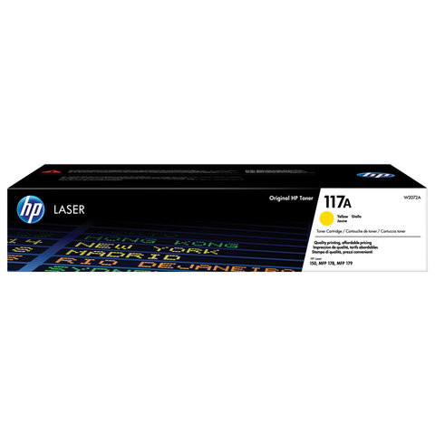 Картридж лазерный HP (W2072A) для HP Color Laser 150a/nw/178nw/fnw, желтый, ресурс 700 страниц, оригинальный по низкой цене оптом 