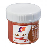 Краска акриловая ЛУЧ, баночка 40 мл, металлик, медная, 23С 1472-08