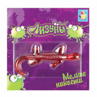 Лизун Мелкие пакости "Ящерица", 11 см, в блистере, 1TOY, Т56324
