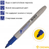Маркер перманентный Crown "Multi Marker Slim" синий, пулевидный, 2мм по низкой цене оптом 