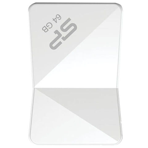 Флеш-диск 64 GB, SILICON POWER Touch T08, USB 2.0, белый, SP64GBUF2T08V1W по низкой цене оптом Краснодар, Москва, Уфа, Казань, Барнаул, Владивосток, Хабаровск, Сахалин, Красноярск, Екатеренбург, 