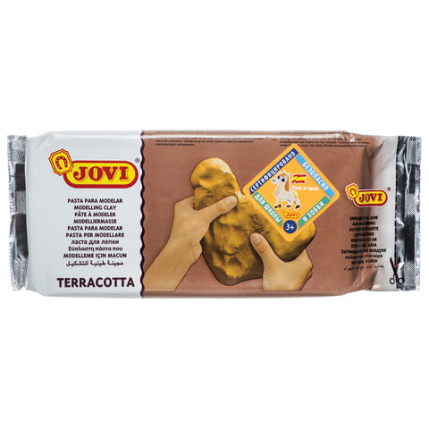 Паста (масса) для моделирования и лепки JOVI, отвердевающая, 1000 г, терракотовая, 89 по низкой цене оптом 