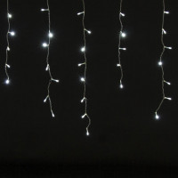 Электрогирлянда-бахрома комнатная 2х0,5 м, 100 LED, холодный белый, 220 V, ЗОЛОТАЯ СКАЗКА, 591271