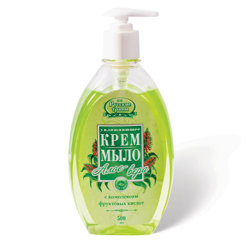 Мыло-крем жидкое 500 мл, РУССКИЕ ТРАВЫ "Алоэ Вера", дозатор, К 11-16 по низкой цене оптом Мыло-крем жидкое 500 мл, РУССКИЕ ТРАВЫ "Алоэ Вера", дозатор, К 11-16 по низкой цене оптом
