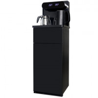 Кулер для воды с чайником SONNEN TBE-01 Tea Bar, напольный, ОХЛАЖДЕНИЕ ЭЛЕКТРОННОЕ, сенсорное управление, пульт ДУ, дисплей, шкафчик, 455749