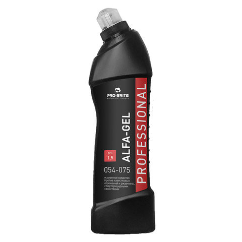 Средство для уборки санитарных помещений 750 мл, PRO-BRITE ALFA-GEL, кислотное, концентрат, гель, 054-075 по низкой цене оптом 