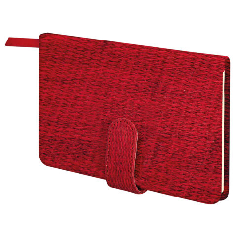 Еженедельник датированный 2026 МАЛЫЙ ФОРМАТ 95х155мм А6 BRAUBERG Augustus, под кожу, красный, 117184 по низкой цене оптом 