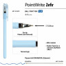 Ручка шариковая BRUNO VISCONTI PointWrite, СИНЯЯ, Zefir, корпус ассорти, узел 0,38 мм, линия письма 0,3 мм, 20-0253 по низкой цене оптом 