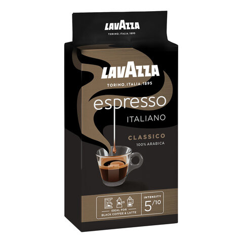 Кофе молотый LAVAZZA "Espresso Italiano Classico", 250 г, вакуумная упаковка, 1880 по низкой цене оптом Кофе молотый LAVAZZA "Espresso Italiano Classico", 250 г, вакуумная упаковка, 1880 по низкой цене оптом