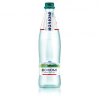 Вода ГАЗИРОВАННАЯ минеральная BORJOMI (БОРЖОМИ), 0,33 л, стеклянная бутылка
