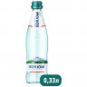 Вода ГАЗИРОВАННАЯ минеральная BORJOMI (БОРЖОМИ), 0,33 л, стеклянная бутылка по низкой цене оптом 