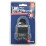 Замок навесной стальной "Всепогодный", ширина 40 мм, оцинкованный, прорезиненный, 3 ключа, RABBITEX (РАББИТЕКС), 671300 по низкой цене оптом Замок навесной стальной "Всепогодный", ширина 40 мм, оцинкованный, прорезиненный, 3 ключа, RABBITEX (РАББИТЕКС), 671300 по низкой цене оптом