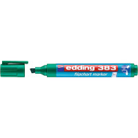 Маркер для флипчартов edding 383 Cap-off, скошенный наконечник, 1-5 мм Зеленый