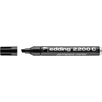 Маркер перманентный edding 2200С, заправляемый, скошенный наконечник, 1-5 мм Черный
