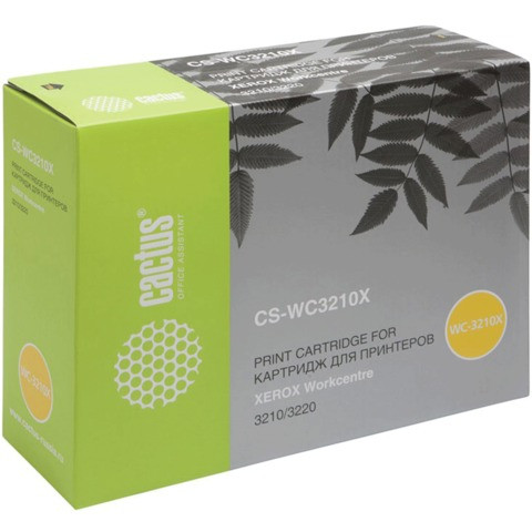 Картридж лазерный CACTUS (CS-WC3210X) для XEROX WC3210/3220, ресурс 4100 стр. по низкой цене оптом 