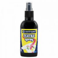 Краска-спрей для ткани и одежды ЧЕРНАЯ CENTROPEN "Textile Spray", 110 мл, 1139, 9 1139 0012
