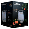 Чайник SCARLETT SC-EK27G36, 1,8 л, 1800 Вт, закрытый нагревательный элемент, стекло, черный