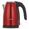 Чайник BOSCH TWK7804, 1,7 л, 2200 Вт, закрытый нагревательный элемент, нержавеющая сталь, красный по низкой цене оптом Краснодар, Москва, Уфа, Казань, Барнаул, Владивосток, Хабаровск, Сахалин, Красноярск, Екатеренбург, 