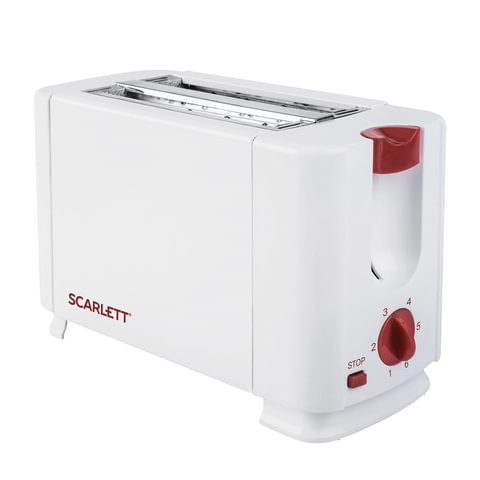 Тостер SCARLETT SC-TM11013, 700 Вт, 2 тоста, 6 режимов, сталь, белый, SC - TM11013 по низкой цене оптом 