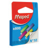 Скобы для степлера №10, 800 штук, цветные, MAPED (Франция), до 20 листов, 324706 по низкой цене оптом 