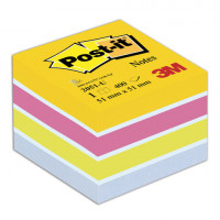 Блок самоклеящийся (стикер) POST-IT ORIGINAL "Мармелад" 51х51 мм, 400 л., ассорти, 2051-U