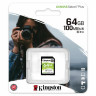 Карта памяти SDXC 64 GB KINGSTON Canvas Select Plus UHS-I U1, 100 Мб/сек (class 10), SDS2/64 GB, SDS2/64GB по низкой цене оптом 