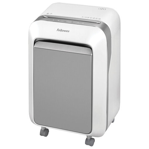 Уничтожитель (шредер) FELLOWES LX211, 5 уровень секретности, 2x12 мм, 15 листов, 23 л, белый, FS-50503 по низкой цене оптом 
