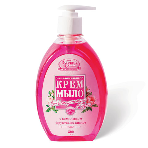 Мыло-крем жидкое 500 мл, РУССКИЕ ТРАВЫ "Жемчужная роза", дозатор, К 11-18 по низкой цене оптом  Мыло-крем жидкое 500 мл, РУССКИЕ ТРАВЫ "Жемчужная роза", дозатор, К 11-18 по низкой цене оптом