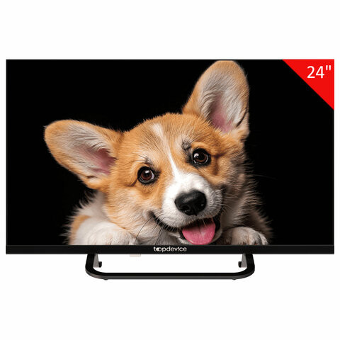 Телевизор TOPDEVICE TDTV24CS03H_BK, 24'' (60 см), 1366x768, HD, 16:9, SmartTV, WiFi B по низкой цене оптом 