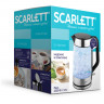 Чайник SCARLETT SC-EK27G101, 1,8 л, 2200 Вт, закрытый нагревательный элемент, стекло, черный по низкой цене оптом Краснодар, Москва, Уфа, Казань, Барнаул, Владивосток, Хабаровск, Сахалин, Красноярск, Екатеренбург, 