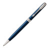 Ручка шариковая PARKER "Sonnet Core Subtle Blue Lacquer CT Slim", тонкая, корпус синий глянцевый лак, палладиевые детали, черная, 1945365 по низкой цене оптом 