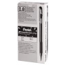 Ручка гелевая с грипом PENTEL (Япония) "Hybrid Gel Grip", БЕЛАЯ, узел 0,8 мм, линия письма 0,4 мм, K118-LW по низкой цене оптом Краснодар, Москва, Уфа, Казань, Барнаул, Владивосток, Хабаровск, Сахалин, Красноярск, Екатеренбург, 