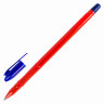Ручка шариковая масляная STAFF "Flame", СИНЯЯ, корпус оранжевый, узел 1 мм, линия письма 0,7 мм, 143203, OBP332 по низкой цене оптом 