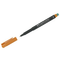 Маркер перманентный Faber-Castell "Multimark permanent" M, оранжевый, пулев., 1,0мм, с ластиком