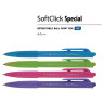 Ручка шариковая автоматическая BRUNO VISCONTI "SoftClick", СИНЯЯ, Special, ассорти, узел 0,7 мм, линия письма 0,5 мм, 20-0103 по низкой цене оптом 