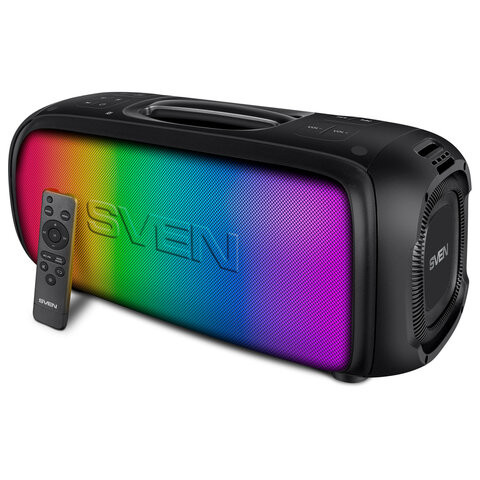 Колонка портативная SVEN PS-860, 100 Вт, TWS, Bluetooth, FM, USB, microSD, черный, SV-022518 по низкой цене оптом Колонка портативная SVEN PS-860, 100 Вт, TWS, Bluetooth, FM, USB, microSD, черный, SV-022518 по низкой цене оптом